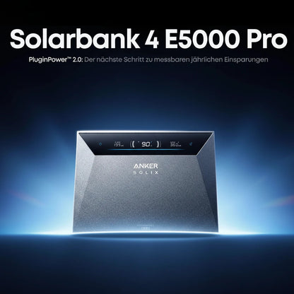 Anker SOLIX Solarbank 4 E5000 Pro inkl. GRATIS Smart Meter Gen.2 | Speicher Balkonkraftwerk