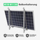 Balkonkraftwerk Gitterbalkon | 1er Komplettset | Bifaziale Glas-Glas Solarmodule | 445 WP