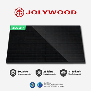 Solarmodul Jolywood | Bifazial Glas-Glas | 455 WP